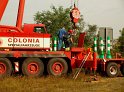 LKW faehrt in den Rhein Langel Hitdorf Faehre P302